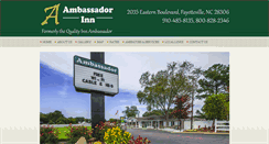 Desktop Screenshot of ambassadorinnfayetteville.com